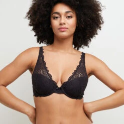 SOUTIEN-GORGE AMPLI FOULARD NOIR -Triumph Soldes 11145701 M