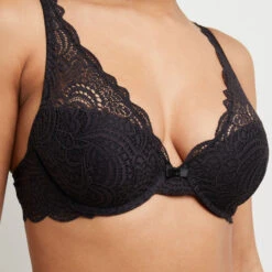 SOUTIEN-GORGE AMPLI FOULARD NOIR -Triumph Soldes 11145701 Z