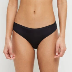 CULOTTE MICROFIBRE RECYCLEE NOIR