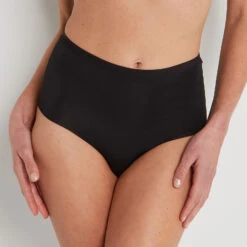 CULOTTE TAILLE HAUTE MICROFIBR NOIR