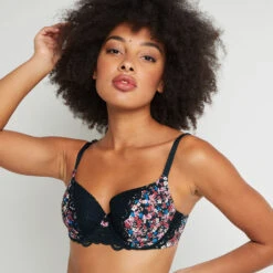 SOUTIEN-GORGE AMPLI EMBOITANT NOIR/ROSE -Triumph Soldes 11286104 M