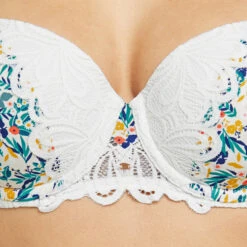 SOUTIEN-GORGE AMPLI EMBOITANT BLANC/VERT 8 SOUTIEN-GORGE AMPLI EMBOITANT BLANC/VERT -Triumph Soldes 11286106 Z