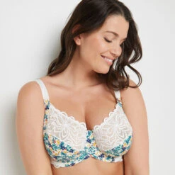 SOUTIEN-GORGE GRANDS BONNETS BLANC/VERT 7 SOUTIEN-GORGE GRANDS BONNETS BLANC/VERT -Triumph Soldes 11286405 M