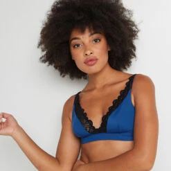 SOUTIEN-GORGE SANS ARMATURES BLEU -Triumph Soldes 11286505 M