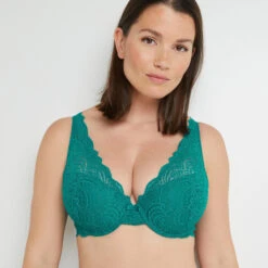 SOUTIEN-GORGE AMPLI FOULARD VERT 7 SOUTIEN-GORGE AMPLI FOULARD VERT -Triumph Soldes 11290903 M