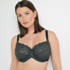 SOUTIEN-GORGE GRANDS BONNETS ANTHRACITE -Triumph Soldes 11291102 M