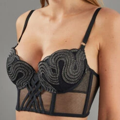 SOUTIEN-GORGE CORBEILLE NOIR/ARGENT -Triumph Soldes 11297000 Z