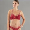 SOUTIEN-GORGE PUSH UP DENTELLE BORDEAUX 2 SOUTIEN-GORGE PUSH UP DENTELLE BORDEAUX -Triumph Soldes 11299700 F