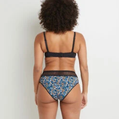 SHORTY MENSTRUEL FLUX MOYEN MULTICO NOIR -Triumph Soldes 11307100 Z