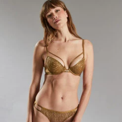 SOUTIEN-GORGE AMPLIFORME BRONZE