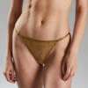 STRING TULLE BRODE BRONZE -Triumph Soldes 11308400 F