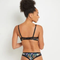 SOUTIEN-GORGE AMPLIFORME MICROFIBRE MULTICO NOIR 9 SOUTIEN-GORGE AMPLIFORME MICROFIBRE MULTICO NOIR -Triumph Soldes 20003200 D