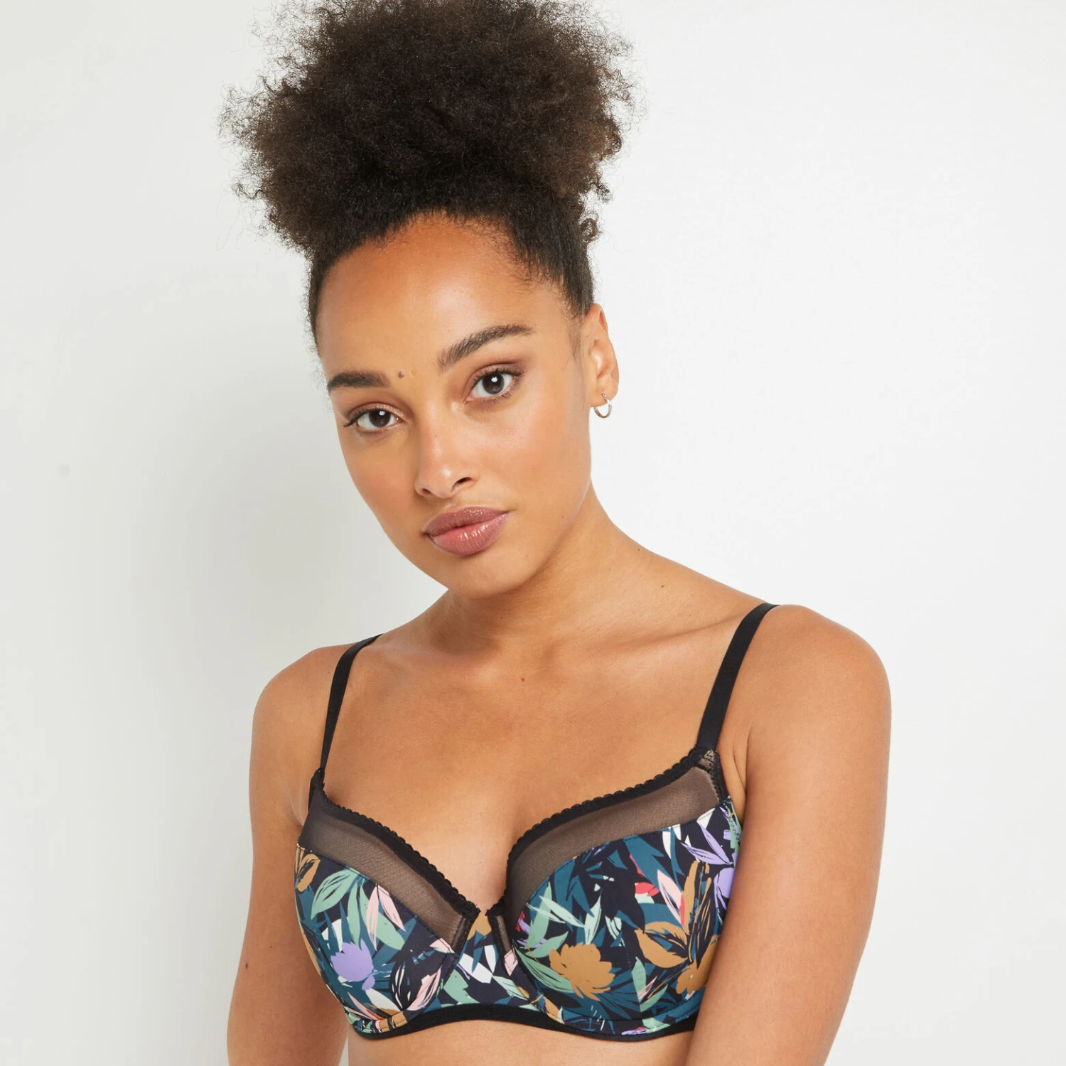 SOUTIEN-GORGE AMPLIFORME MICROFIBRE MULTICO NOIR 4 SOUTIEN-GORGE AMPLIFORME MICROFIBRE MULTICO NOIR – Image 2