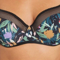 SOUTIEN-GORGE AMPLIFORME MICROFIBRE MULTICO NOIR 8 SOUTIEN-GORGE AMPLIFORME MICROFIBRE MULTICO NOIR -Triumph Soldes 20003200 Z