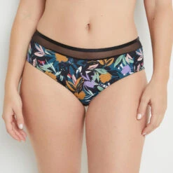 SHORTY MICROFIBRE MULTICO NOIR