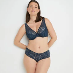 Bianca SHORTY DENTELLE PETROLE -Triumph Soldes 20005601 D