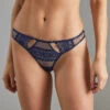 Bella TANGA TULLE BRODE MULTICO BLEU 1 Bella TANGA TULLE BRODE MULTICO BLEU -Triumph Soldes 20008200 F