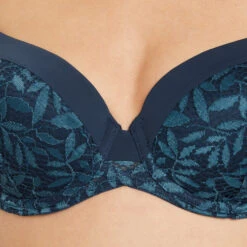 SOUTIEN-GORGE EMBOITANT DENTELLE MULTICO BLEU -Triumph Soldes 20009400 Z