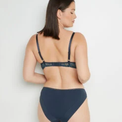 SOUTIEN-GORGE AMPLIFORME DENTELLE MULTICO BLEU -Triumph Soldes 20009600 D