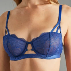 Blue SOUTIEN-GORGE EMBOITANT DENTELLE BLEU 8 Blue SOUTIEN-GORGE EMBOITANT DENTELLE BLEU -Triumph Soldes 20011000 Z
