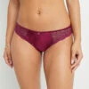 CULOTTE DENTELLE BORDEAUX -Triumph Soldes 20014900 F