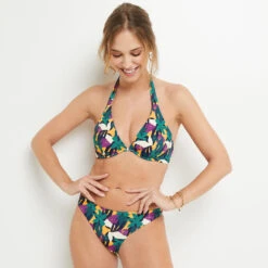 MAILLOT DE BAIN SLIP MIDI MULTICO ROSE -Triumph Soldes 20016000 D