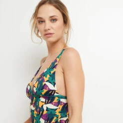 MAILLOT DE BAIN 1 PIECE TRIANGLE MULTICO ROSE 9 MAILLOT DE BAIN 1 PIECE TRIANGLE MULTICO ROSE -Triumph Soldes 20016200 D