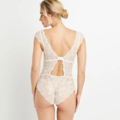 BODY FOULARD DENTELLE BLANC -Triumph Soldes 20018400 D