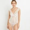 BODY FOULARD DENTELLE BLANC -Triumph Soldes 20018400 F