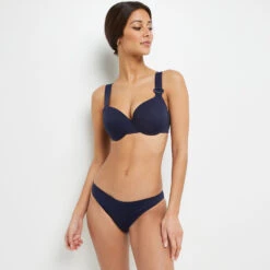 MAILLOT DE BAIN SLIP MIDI MARINE -Triumph Soldes 20018900 D