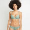 SOUTIEN-GORGE PUSH DENTELLE Vert Clair 1 SOUTIEN-GORGE PUSH DENTELLE Vert Clair -Triumph Soldes 20023400 F