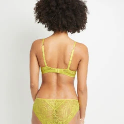 SOUTIEN-GORGE EMBOITANT DENTELLE JAUNE -Triumph Soldes 20024500 D