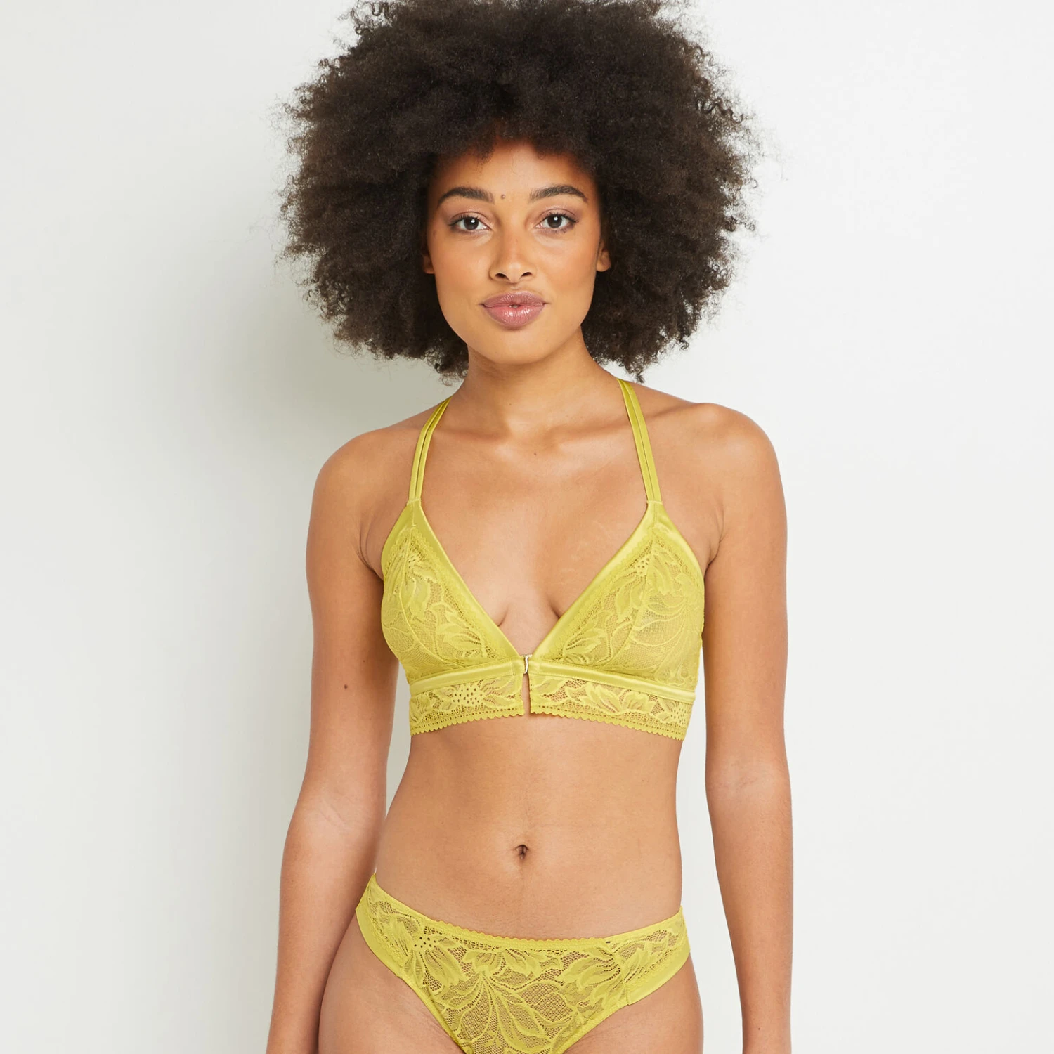 SOUTIEN-GORGE SANS ARMATURES JAUNE 3 SOUTIEN-GORGE SANS ARMATURES JAUNE
