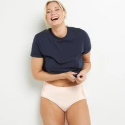 CULOTTE TAILLE HAUTE VISCOSE POUDRE 9 CULOTTE TAILLE HAUTE VISCOSE POUDRE -Triumph Soldes 20027102 D