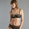 SOUTIEN-GORGE BALCONNET TULLE NOIR -Triumph Soldes 20027400 F