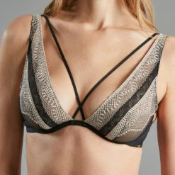 SOUTIEN-GORGE FOULARD TULLE NOIR -Triumph Soldes 20027900 Z