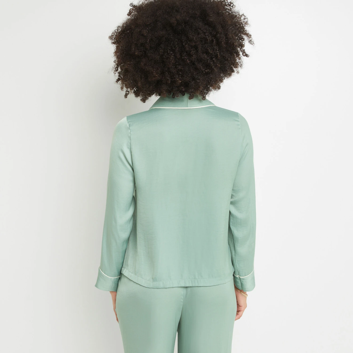 CHEMISE MANCHES LONGUES Vert Clair 6 CHEMISE MANCHES LONGUES Vert Clair – Image 4