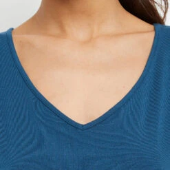 T-SHIRT MANCHES COURTES PETROLE -Triumph Soldes 20029800 Z