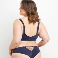 Blanche SOUTIEN-GORGE GRANDS BONNETS MULTICO BLEU -Triumph Soldes 20032200 D