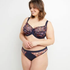 Blanche TANGA TULLE MULTICO BLEU -Triumph Soldes 20032600 D