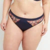 Blanche TANGA TULLE MULTICO BLEU -Triumph Soldes 20032600 F