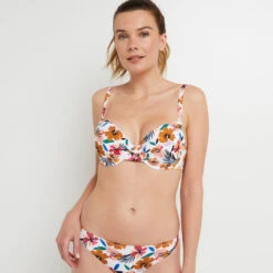 Luna MAILLOT DE BAIN EMBOITANT COULISSE ECRU