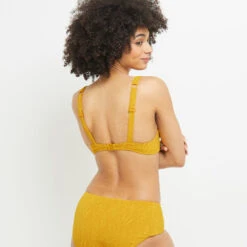 MAILLOT DE BAIN EMBOITANT FOULARD JAUNE -Triumph Soldes 20040300 D