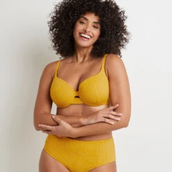 MAILLOT DE BAIN COQUE AMPLIFORME JAUNE -Triumph Soldes 20040400 C