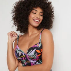 MAILLOT DE BAIN 1 PIECE NOIR -Triumph Soldes 20044900 D