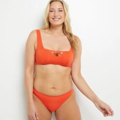 Lisa MAILLOT DE BAIN SLIP MIDI ORANGE -Triumph Soldes 20045402 C