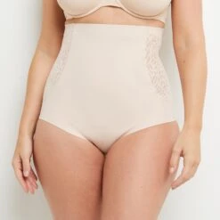 CULOTTE TRES HAUTE MICROFIBRE NATUREL