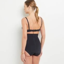 CULOTTE TRES HAUTE MICROFIBRE NOIR -Triumph Soldes 20046101 Z