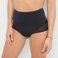 CULOTTE HAUTE MICROFIBRE NOIR