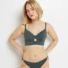 Lisa MAILLOT DE BAIN EMBOITANT VERT FONCE 2 Lisa MAILLOT DE BAIN EMBOITANT VERT FONCE -Triumph Soldes 20049301 F